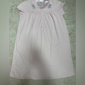 Secret Treasures Pink Nightgown L‎ (12/14) Floral Embroidered Lace Sleepwear